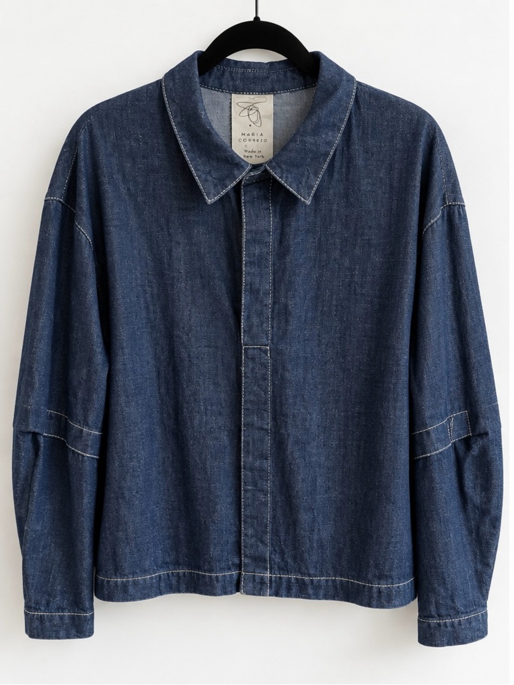 Maria Cornejo Indigo Denim Oversized Shirt Jacket – Size 10